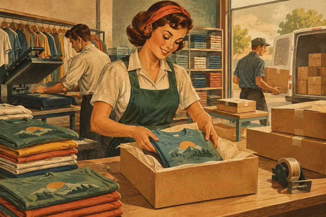 Print Fulfillment That Keeps Apparel Shops Moving